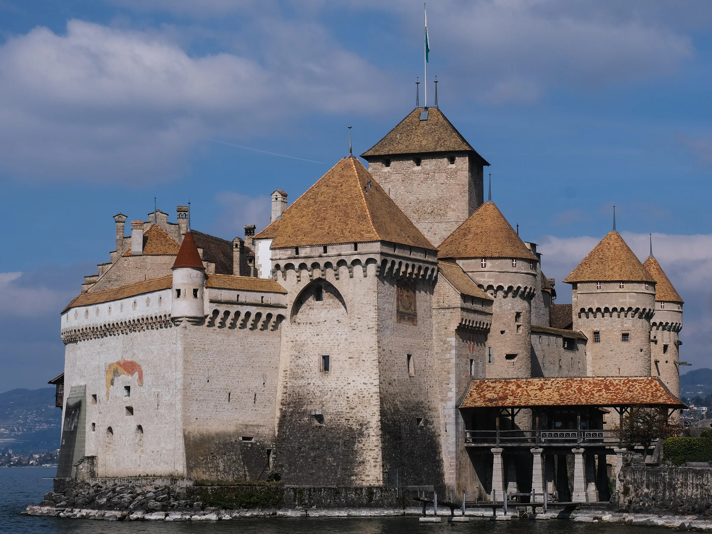 Château de Chillon au bord du lac Léman